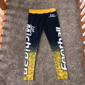 Michigan University football leggings!